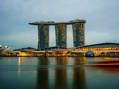 Marina Bay Sands at dusk